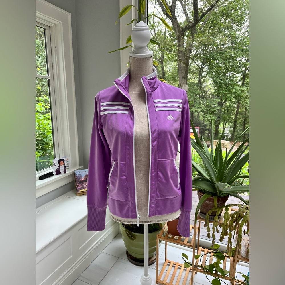 Adidas Vintage Purple Track Jacket